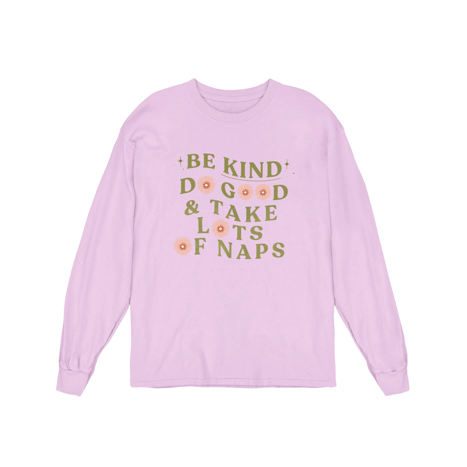 Be Kind, Do Good & Take Lots Of Naps - Long Sleeve Tee - Image 4