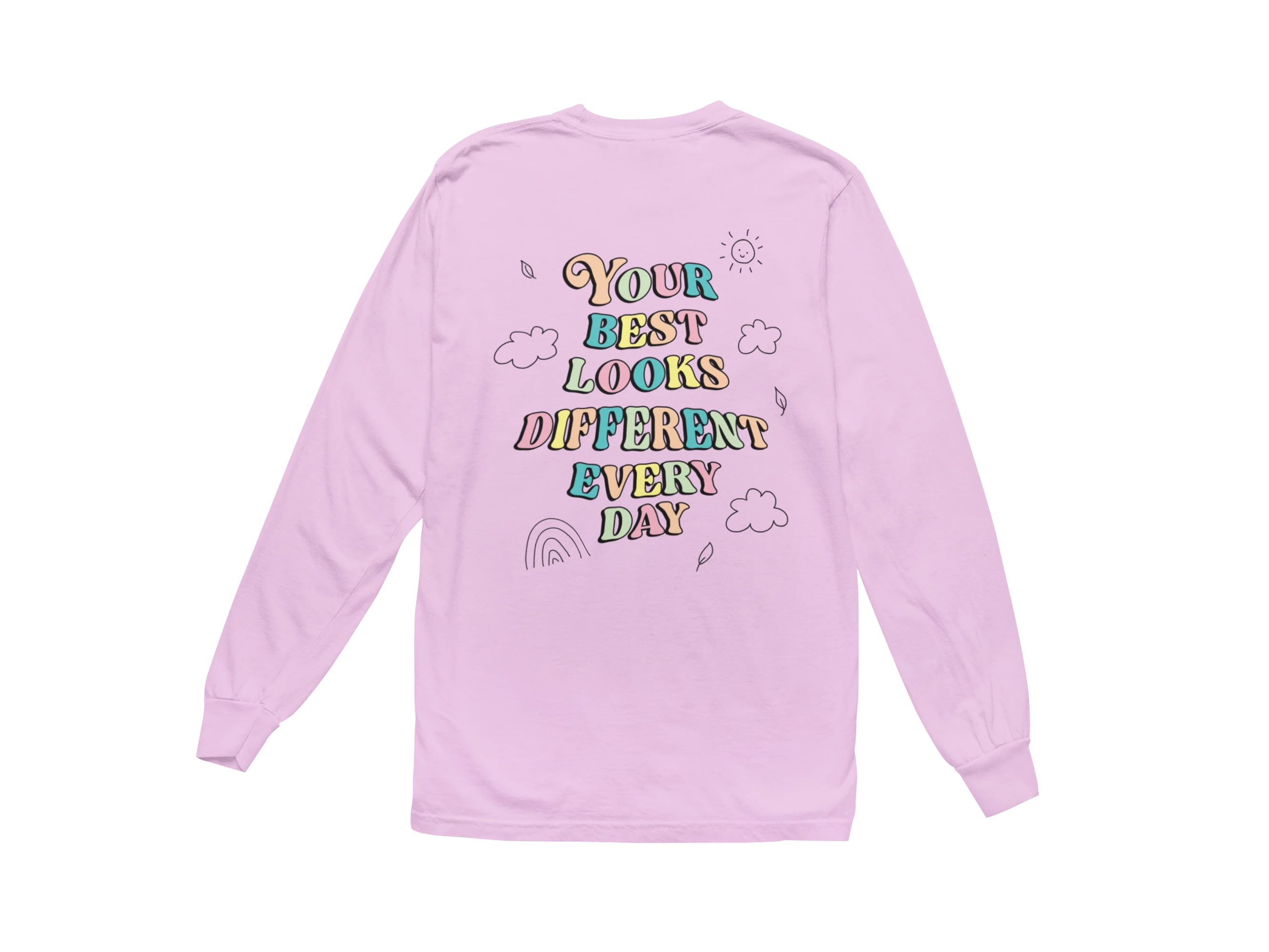 Doing My Best; Your Best Looks Different Every Day - Long Sleeve Tee - Image 10