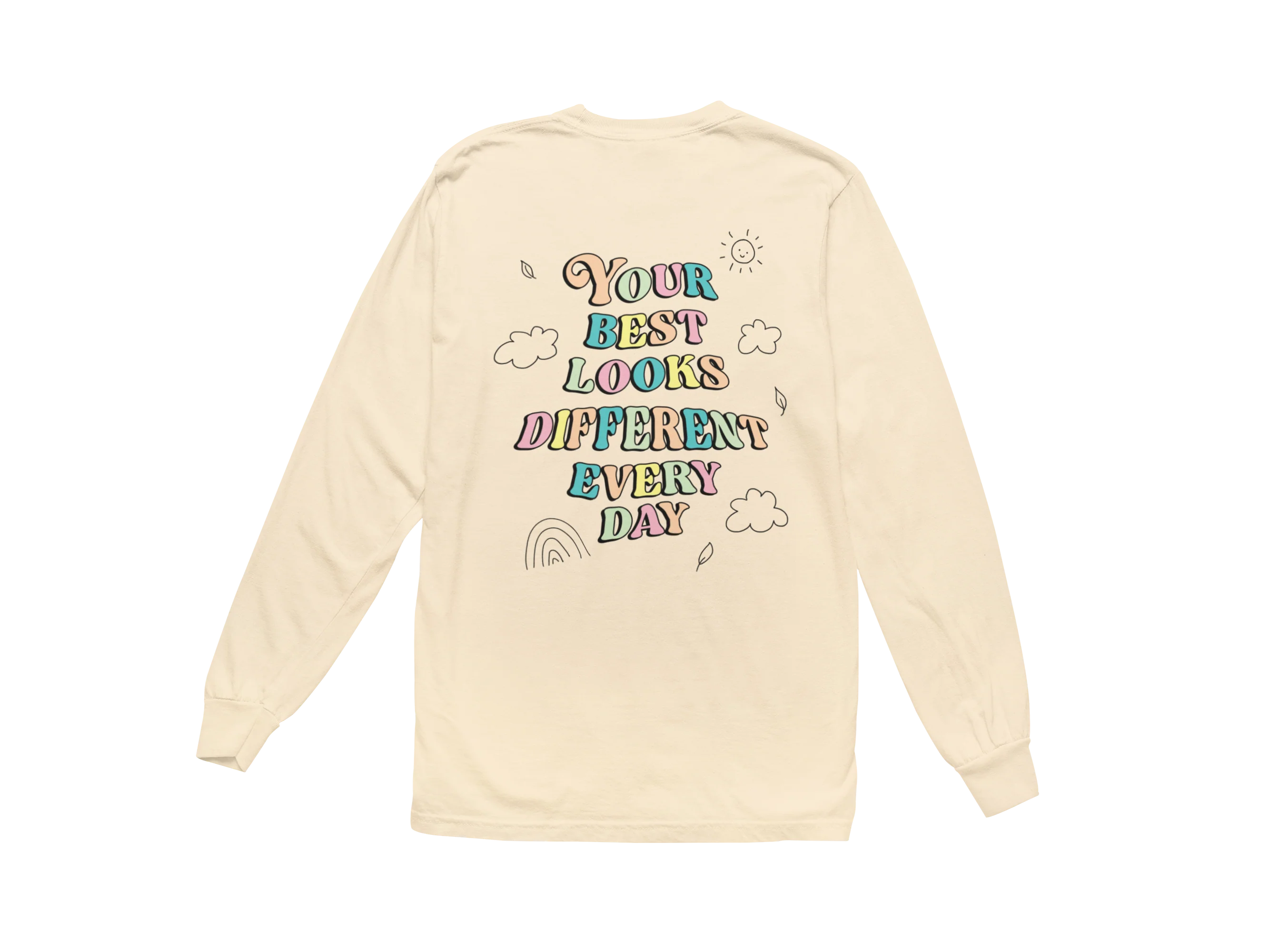 Doing My Best; Your Best Looks Different Every Day - Long Sleeve Tee - Image 4