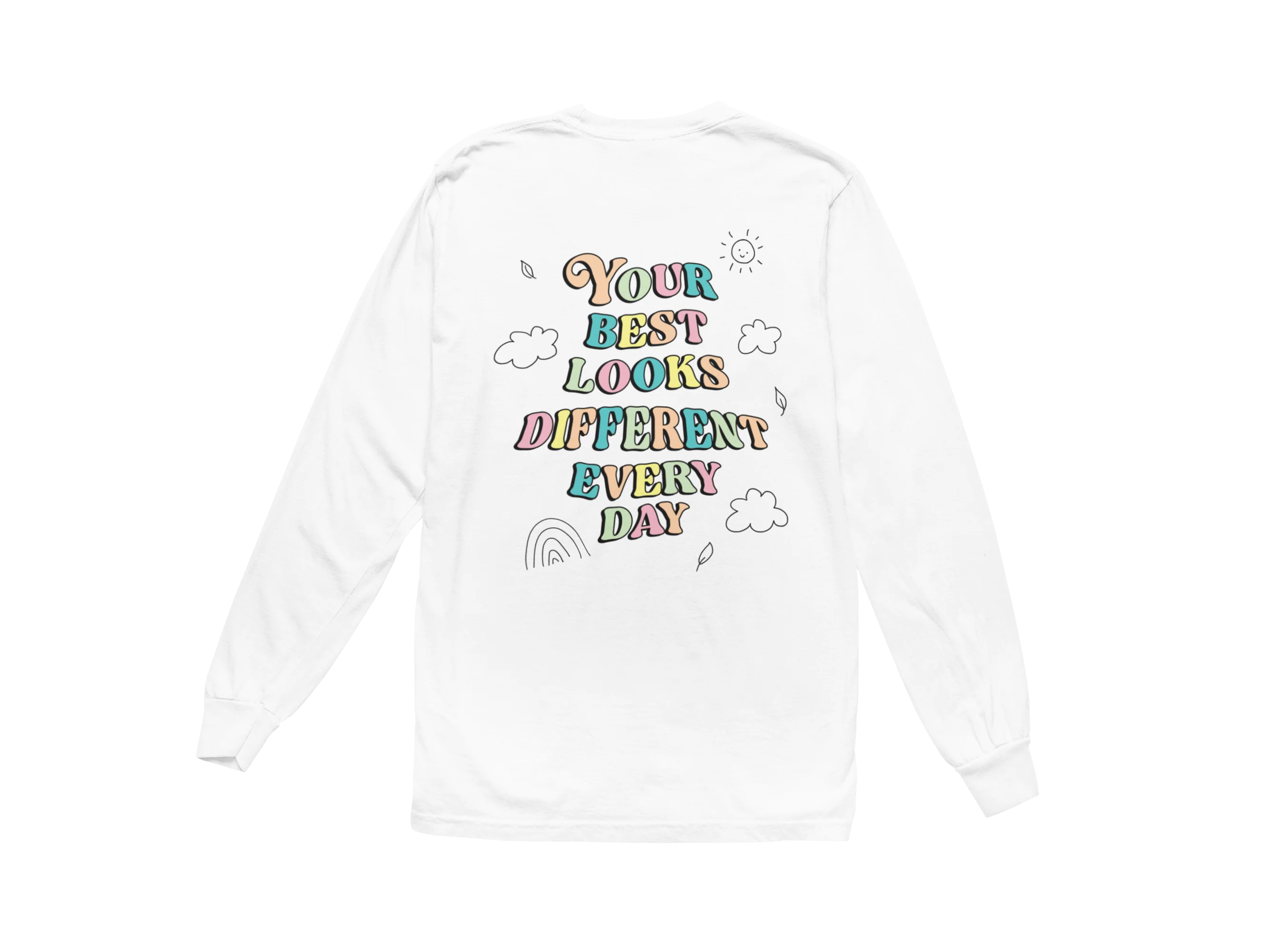 Doing My Best; Your Best Looks Different Every Day - Long Sleeve Tee - Image 6