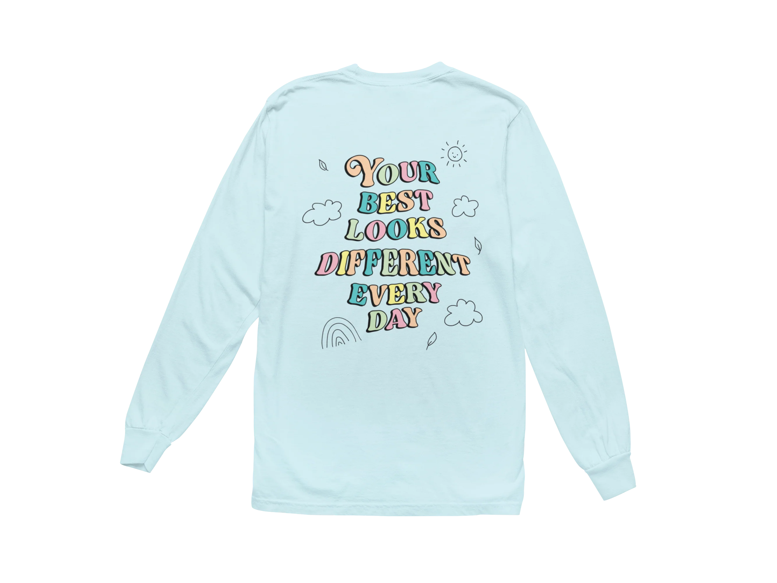 Doing My Best; Your Best Looks Different Every Day - Long Sleeve Tee - Image 8
