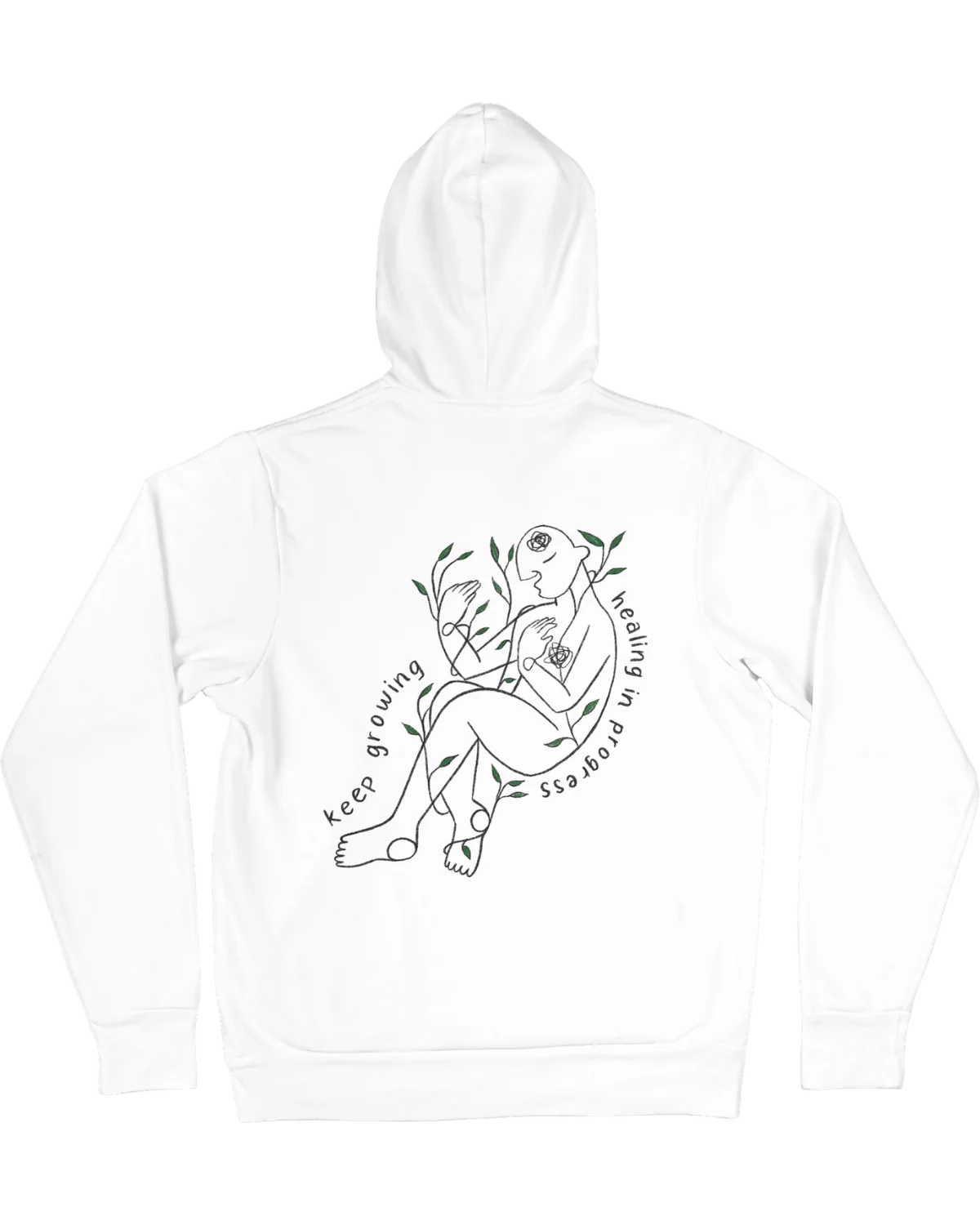 Grow Through What You Go Through // Keep Growing; Healing In Progress - Hoodie - Image 8