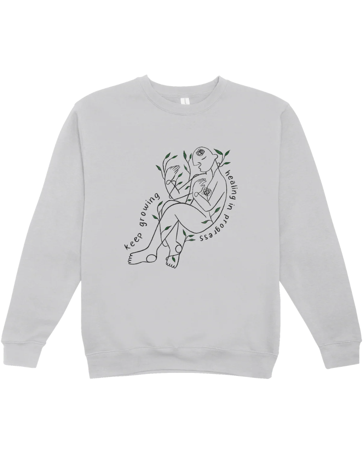Grow Through What You Go Through // Keep Growing; Healing In Progress - Sweatshirt - Image 10