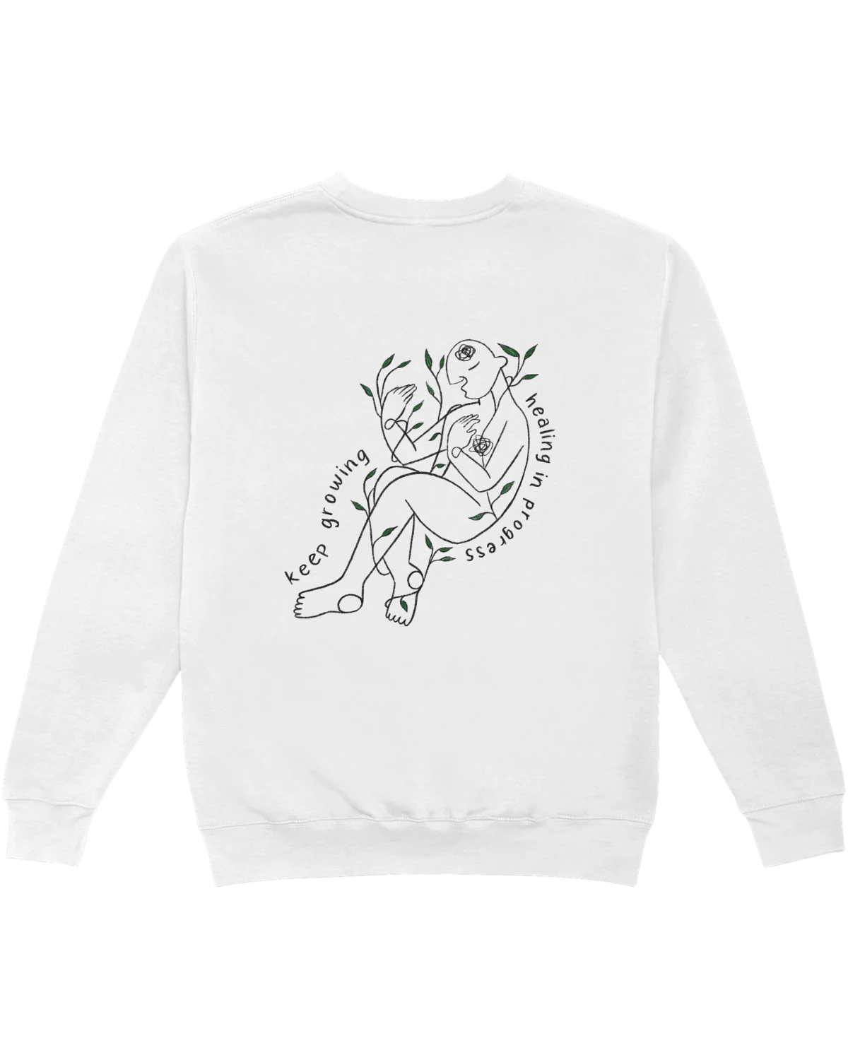 Grow Through What You Go Through // Keep Growing; Healing In Progress - Sweatshirt - Image 7