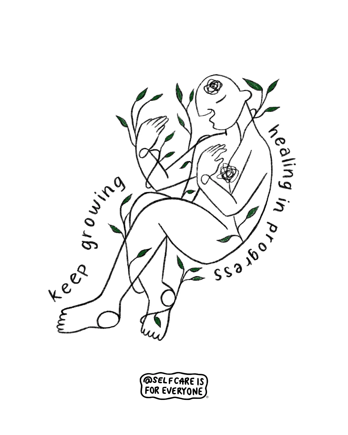Grow Through What You Go Through // Keep Growing; Healing In Progress - Sweatshirt - Image 8