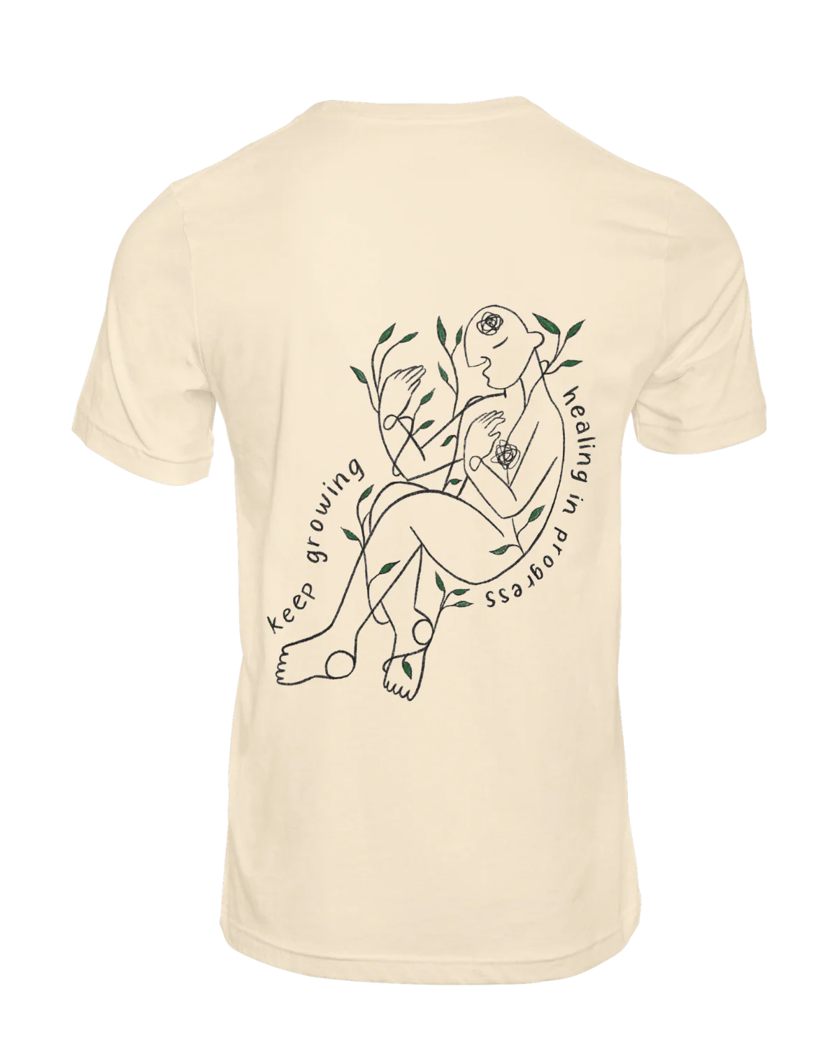 Grow Through What You Go Through // Keep Growing; Healing In Progress - T-Shirt - Image 3