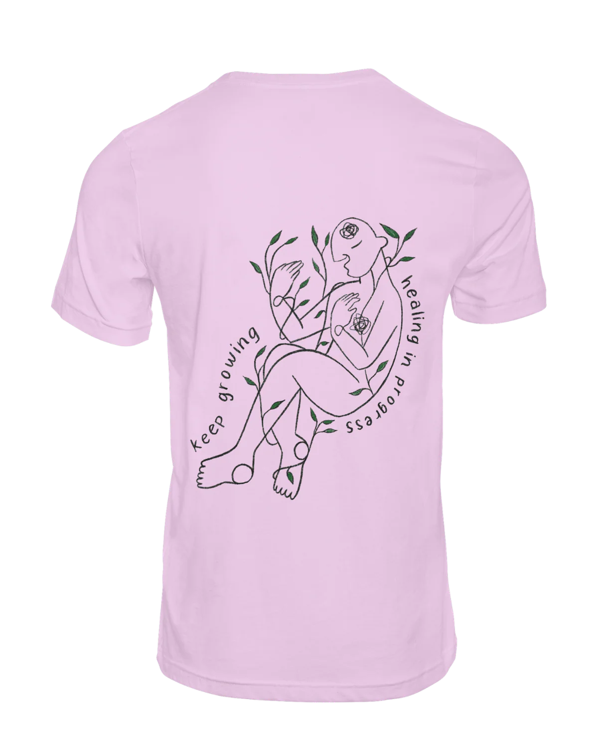 Grow Through What You Go Through // Keep Growing; Healing In Progress - T-Shirt - Image 6