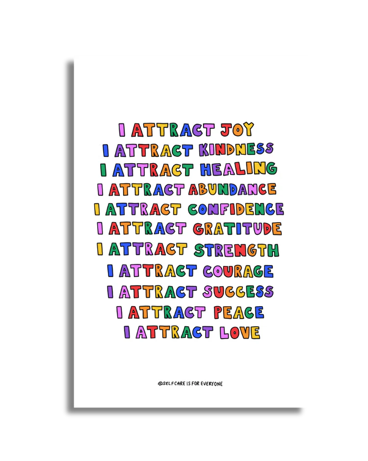I Attract Affirmations - Poster