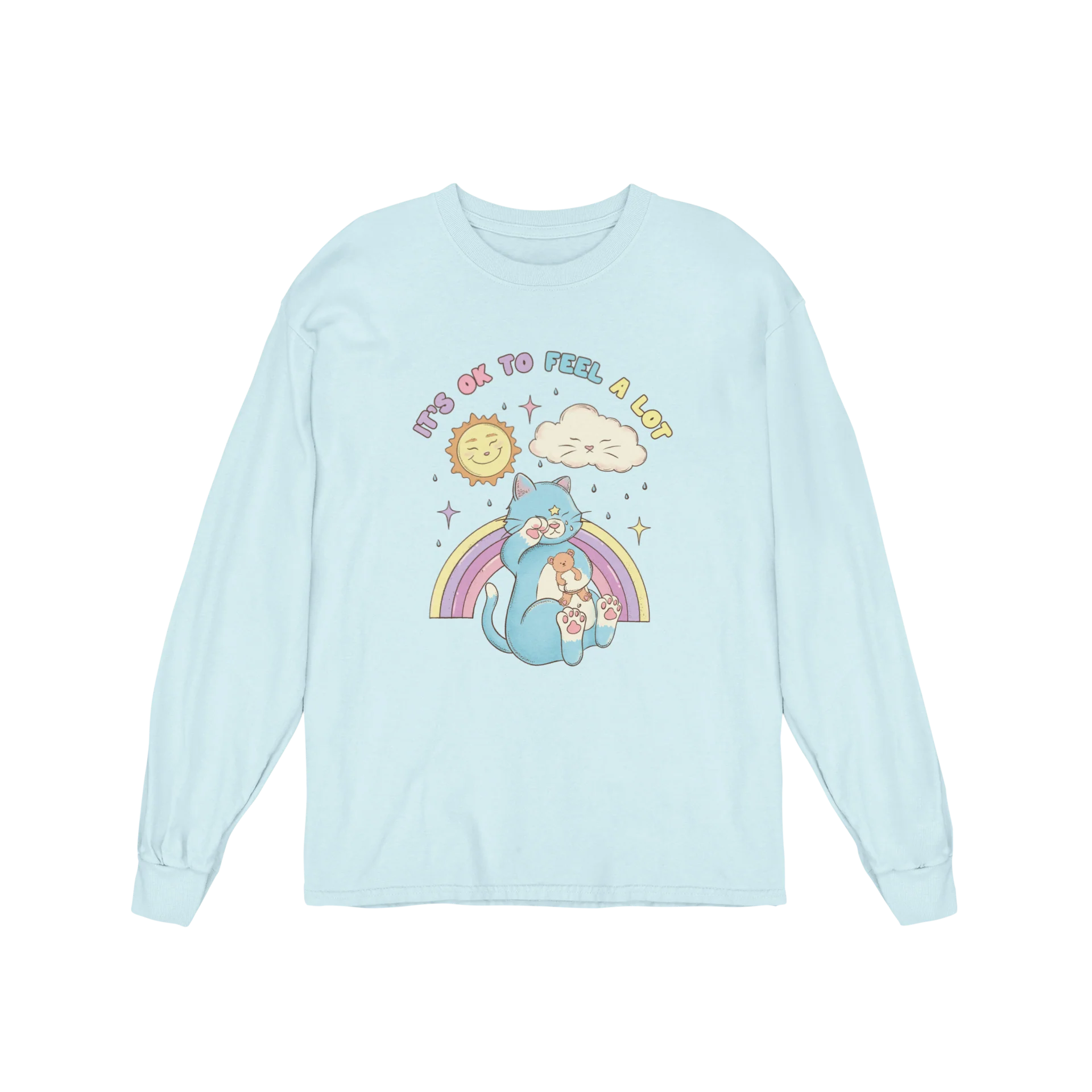 It's OK To Feel A Lot - Long Sleeve Tee - Image 3