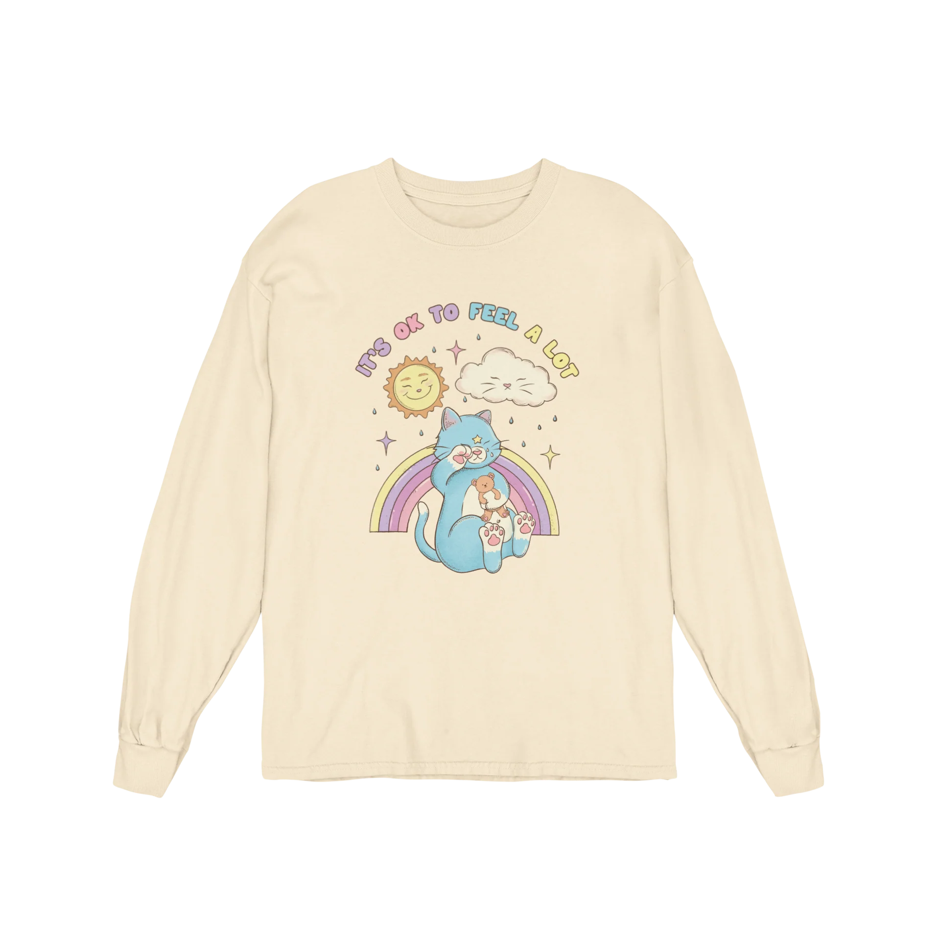 It's OK To Feel A Lot - Long Sleeve Tee - Image 5
