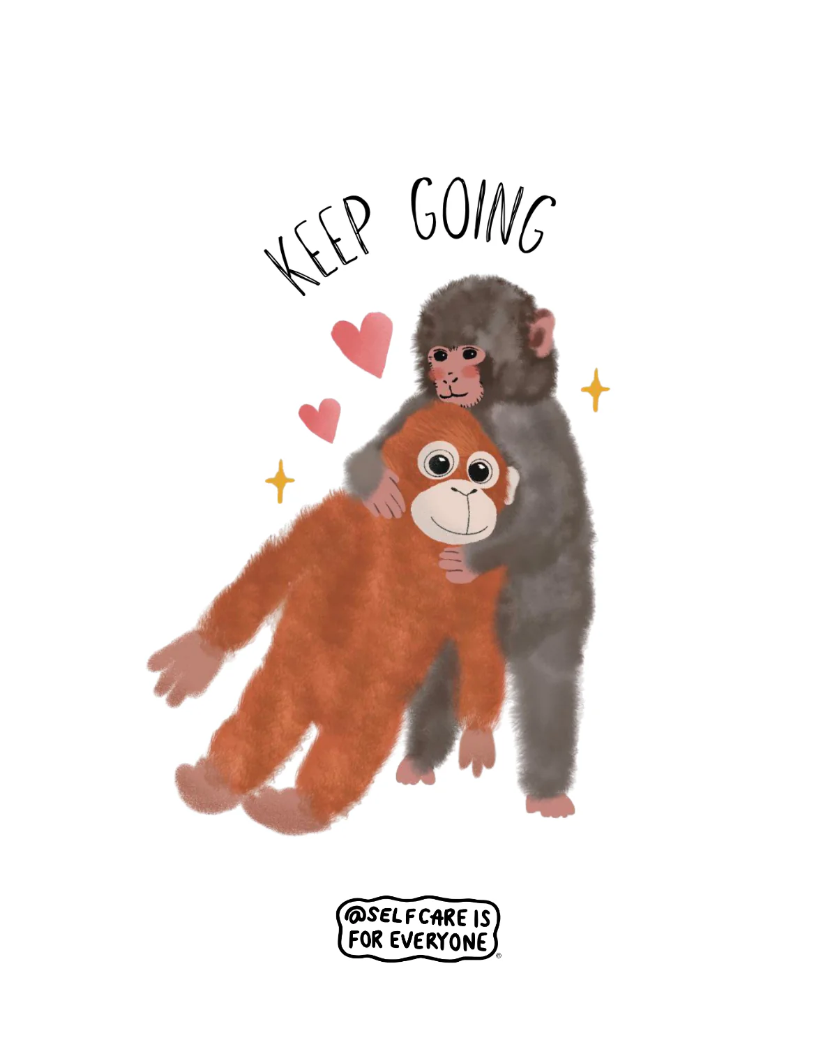 Keep Going (Punch, the Baby Macaque Monkey) - T-Shirt - Image 2