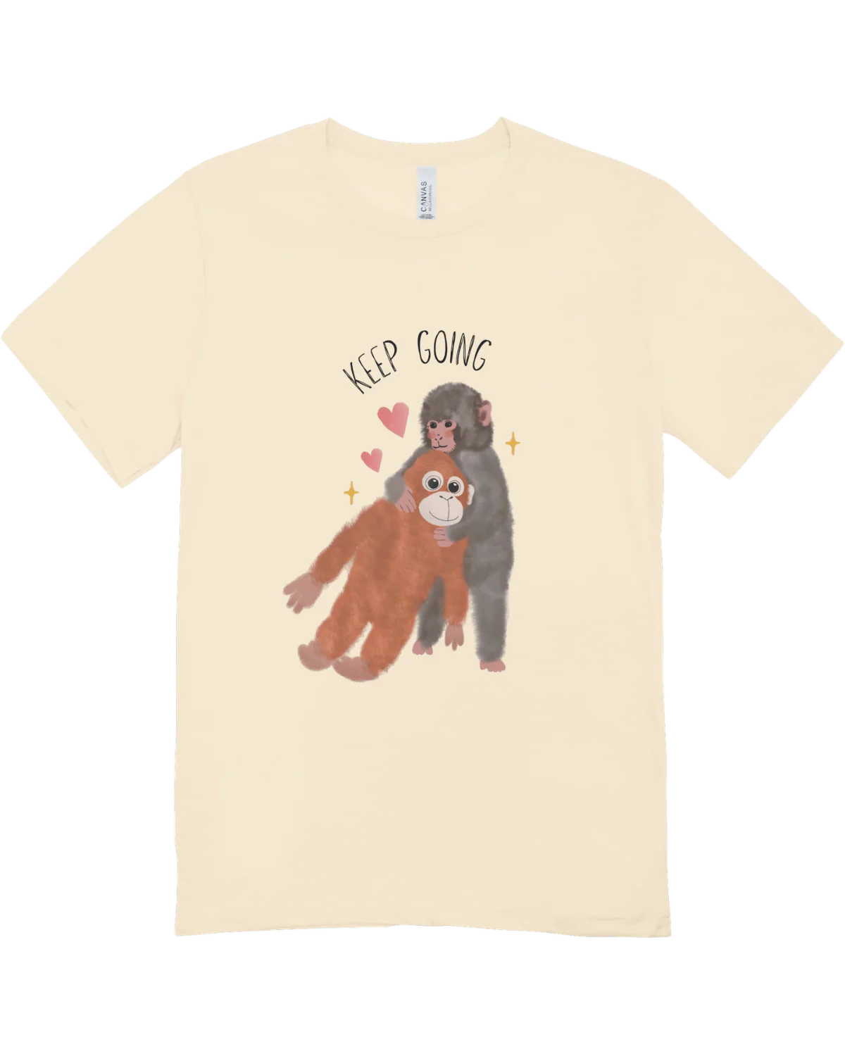 Keep Going (Punch, the Baby Macaque Monkey) - T-Shirt - Image 3