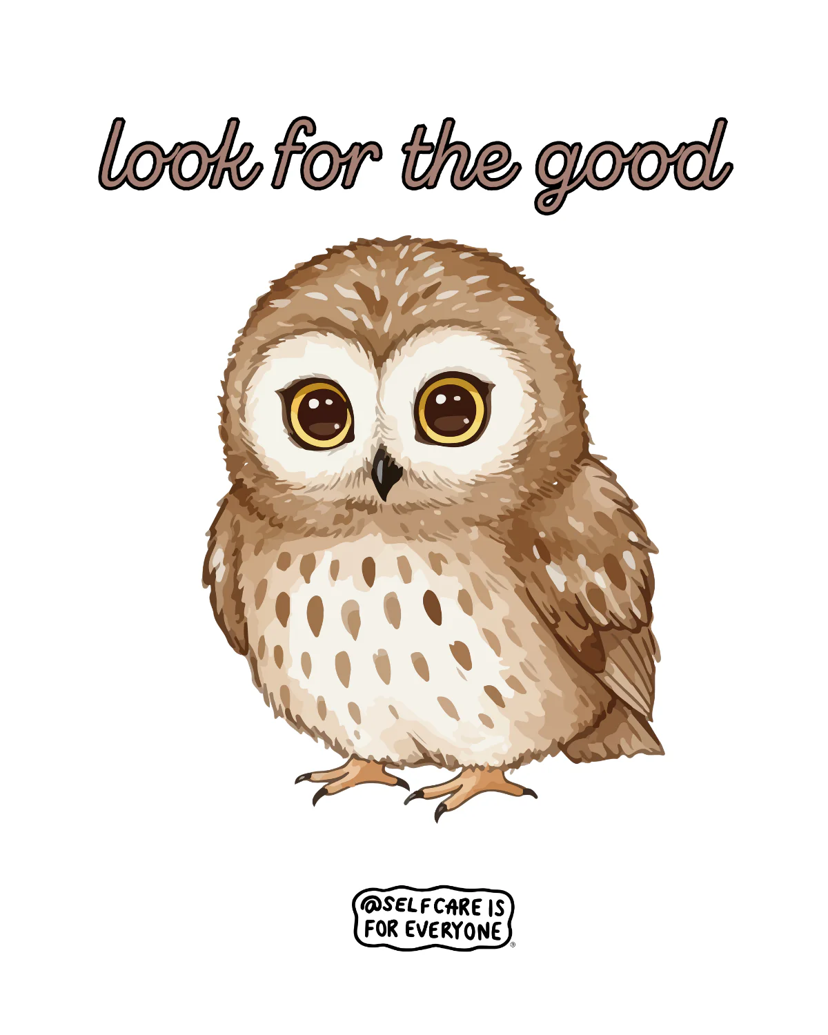 Look For The Good (Owl) - T-Shirt - Image 2