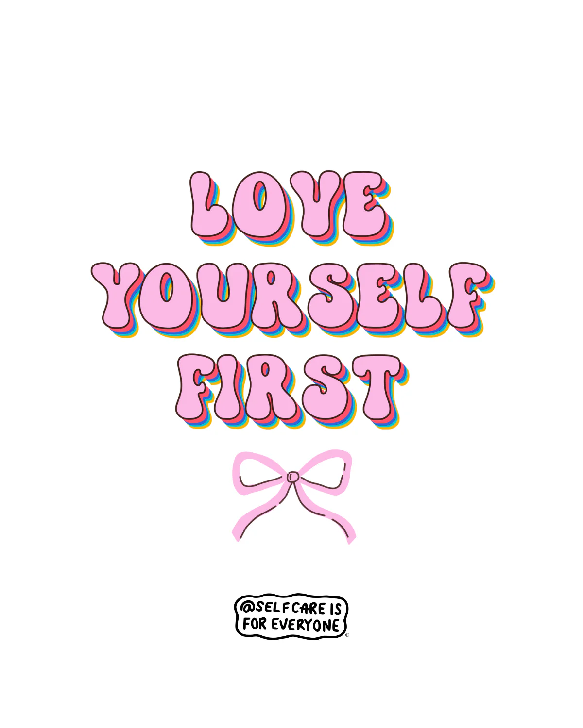 Love Yourself First (Bow) - Hoodie - Image 2