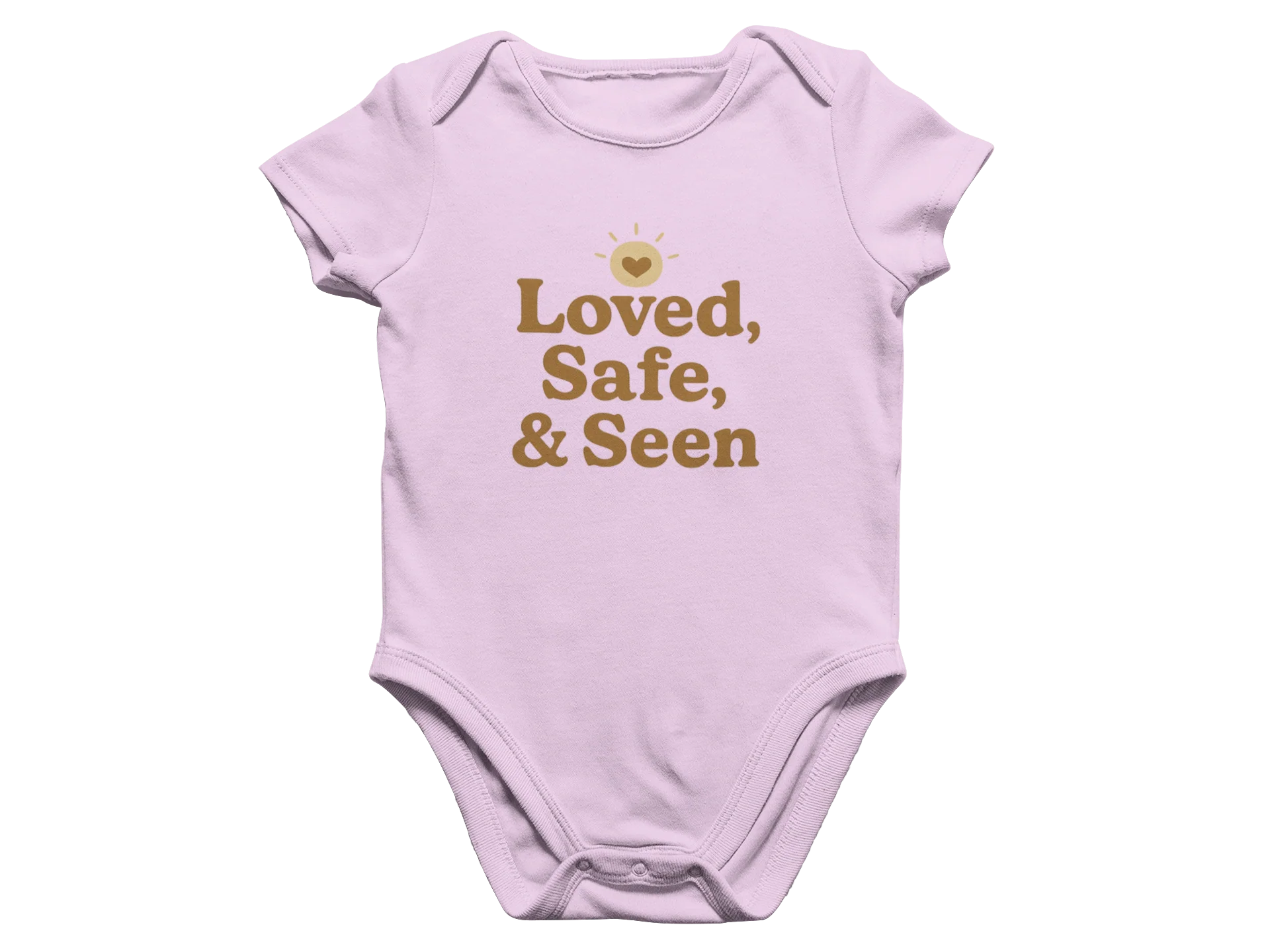 Loved, Safe, & Seen - Baby Onesie - Image 3