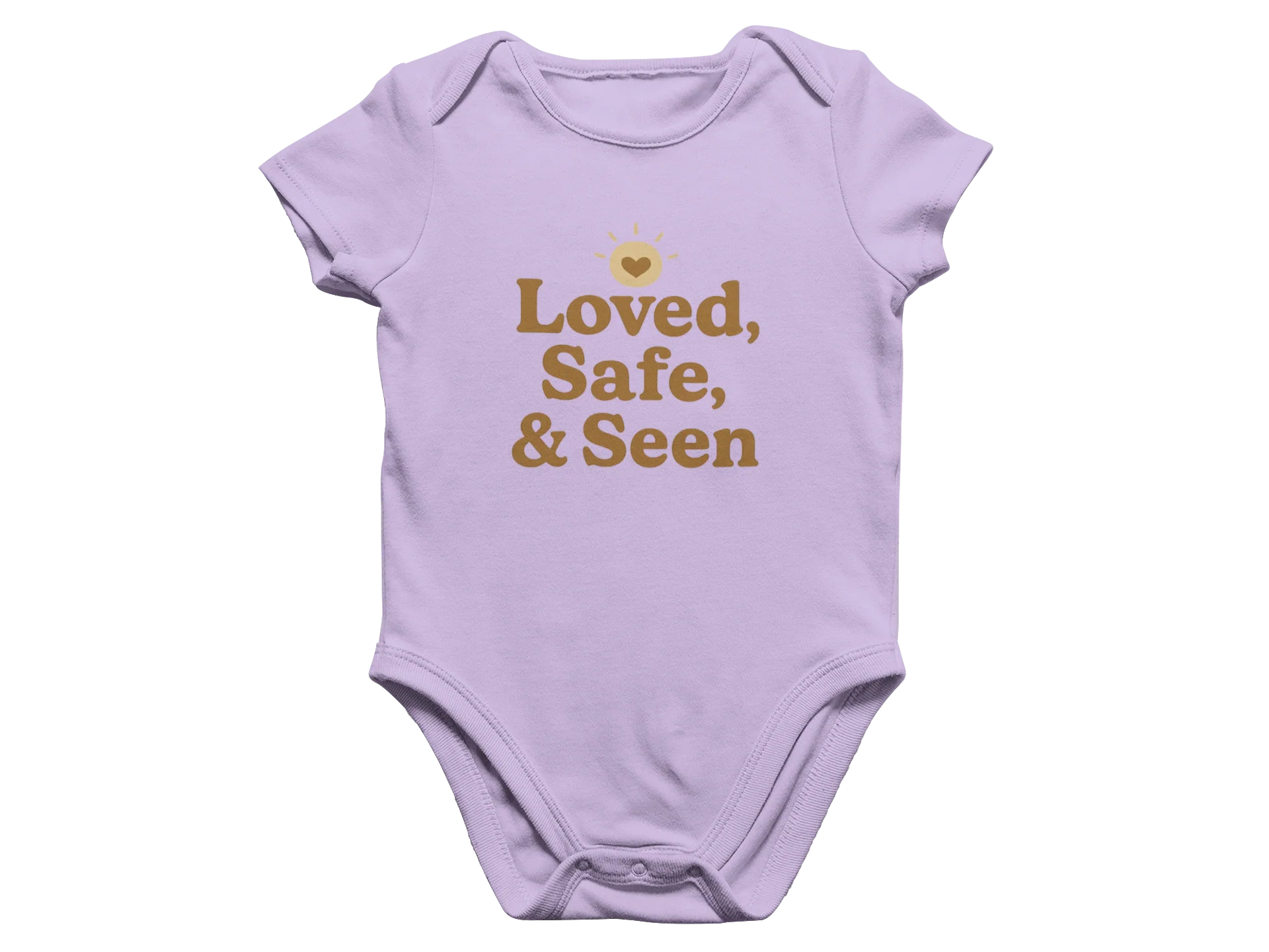 Loved, Safe, & Seen - Baby Onesie - Image 4