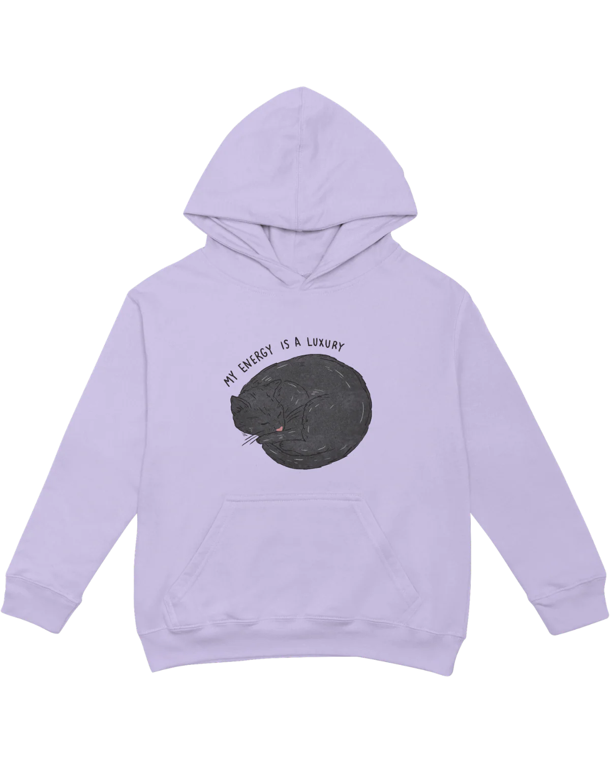 My Energy Is A Luxury (Black Cat) - Hoodie - Image 6