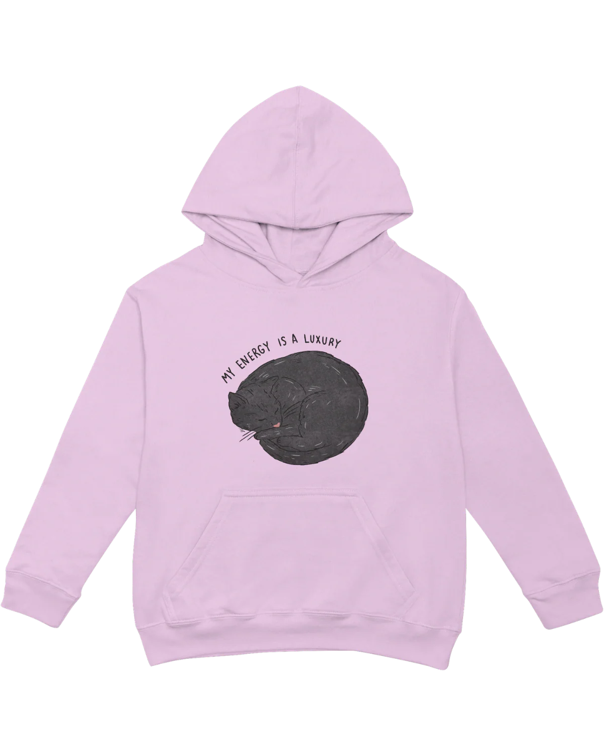 My Energy Is A Luxury (Black Cat) - Hoodie - Image 7