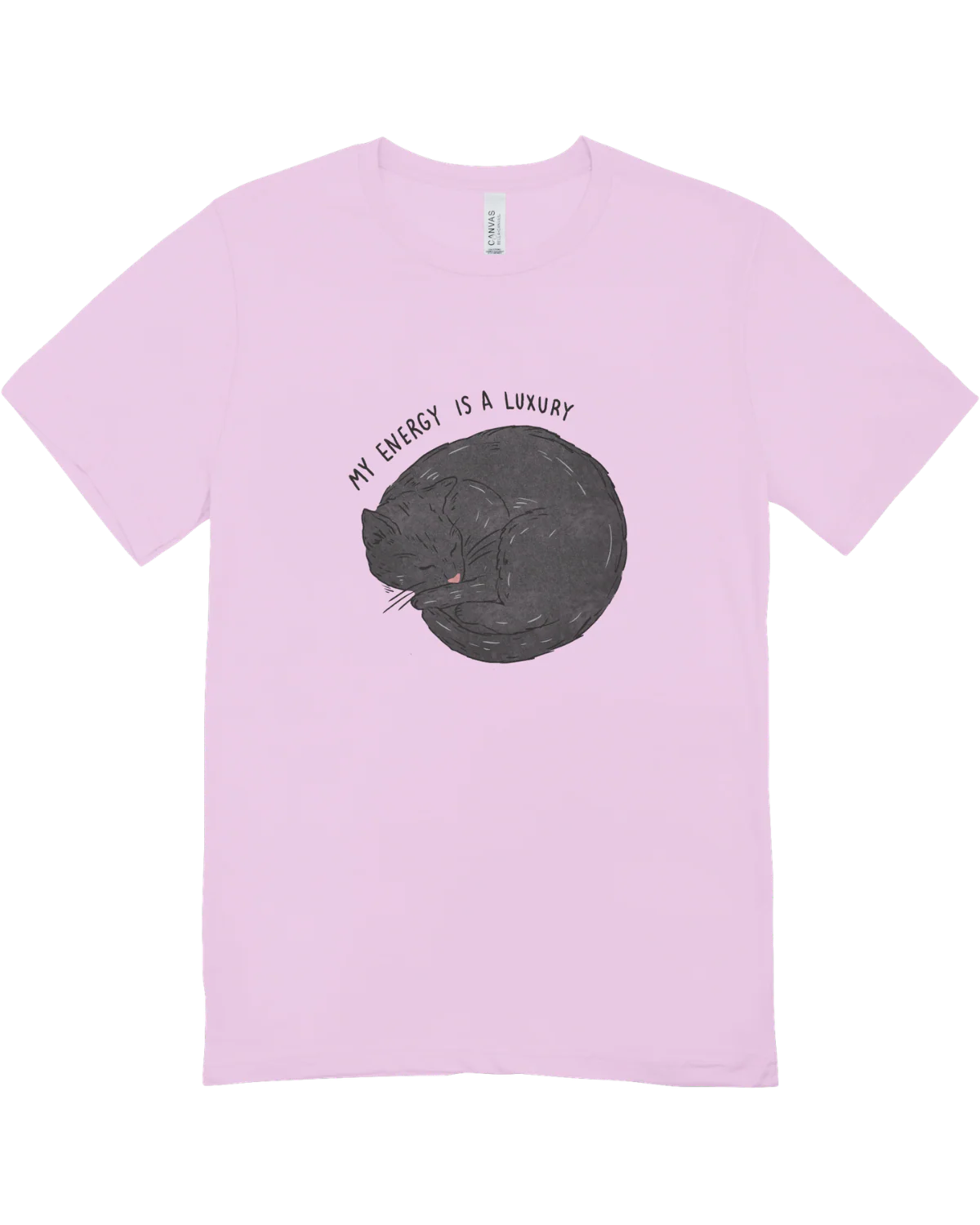 My Energy Is A Luxury (Black Cat) - T-Shirt - Image 6