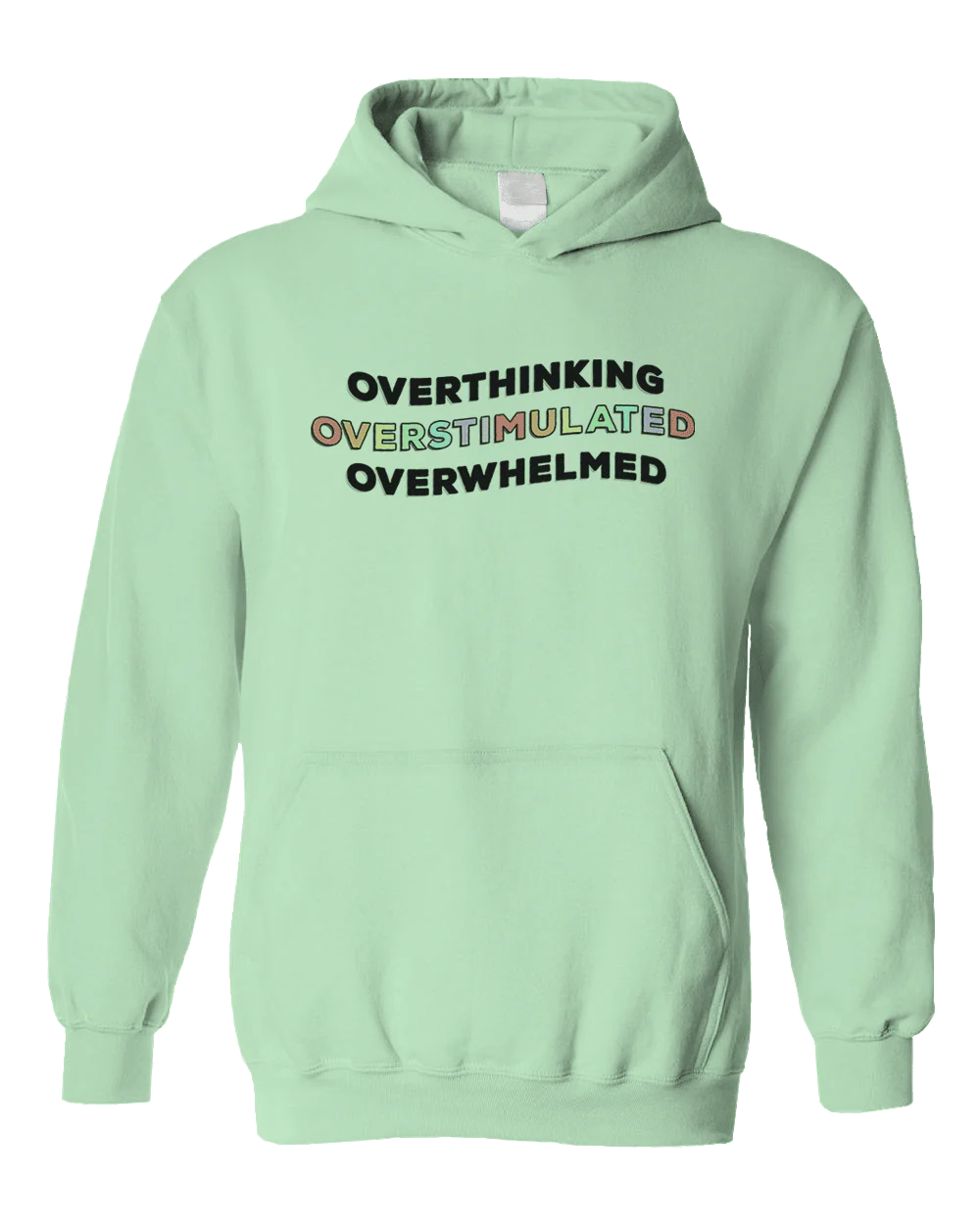 Overthinking, Overstimulated, Overwhelmed - Hoodie - Image 4
