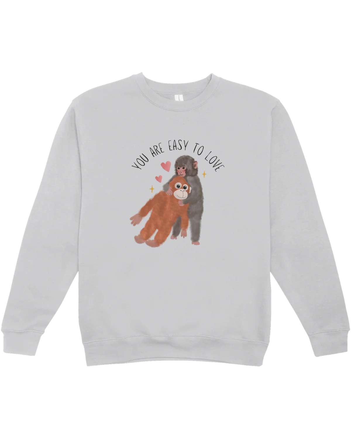 You Are Easy To Love (Punch, the Baby Macaque Monkey) - Sweatshirt - Image 6