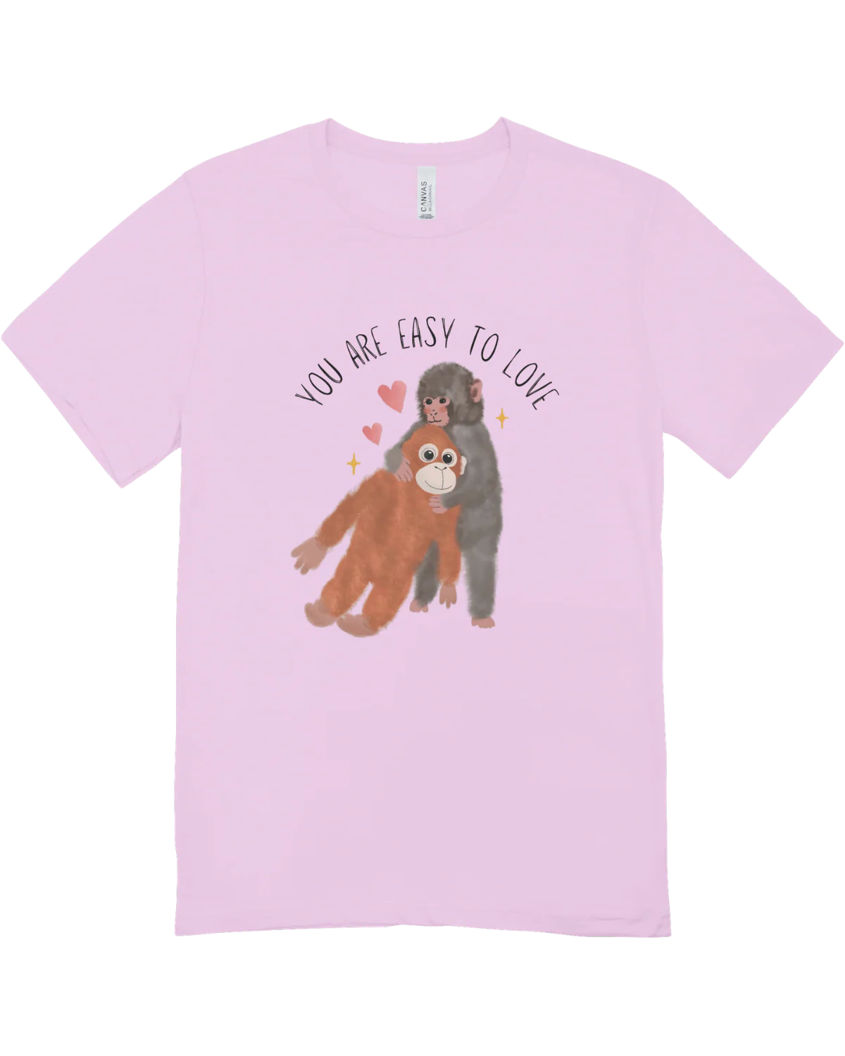 You Are Easy To Love (Punch, the Baby Macaque Monkey) - T-Shirt - Image 6