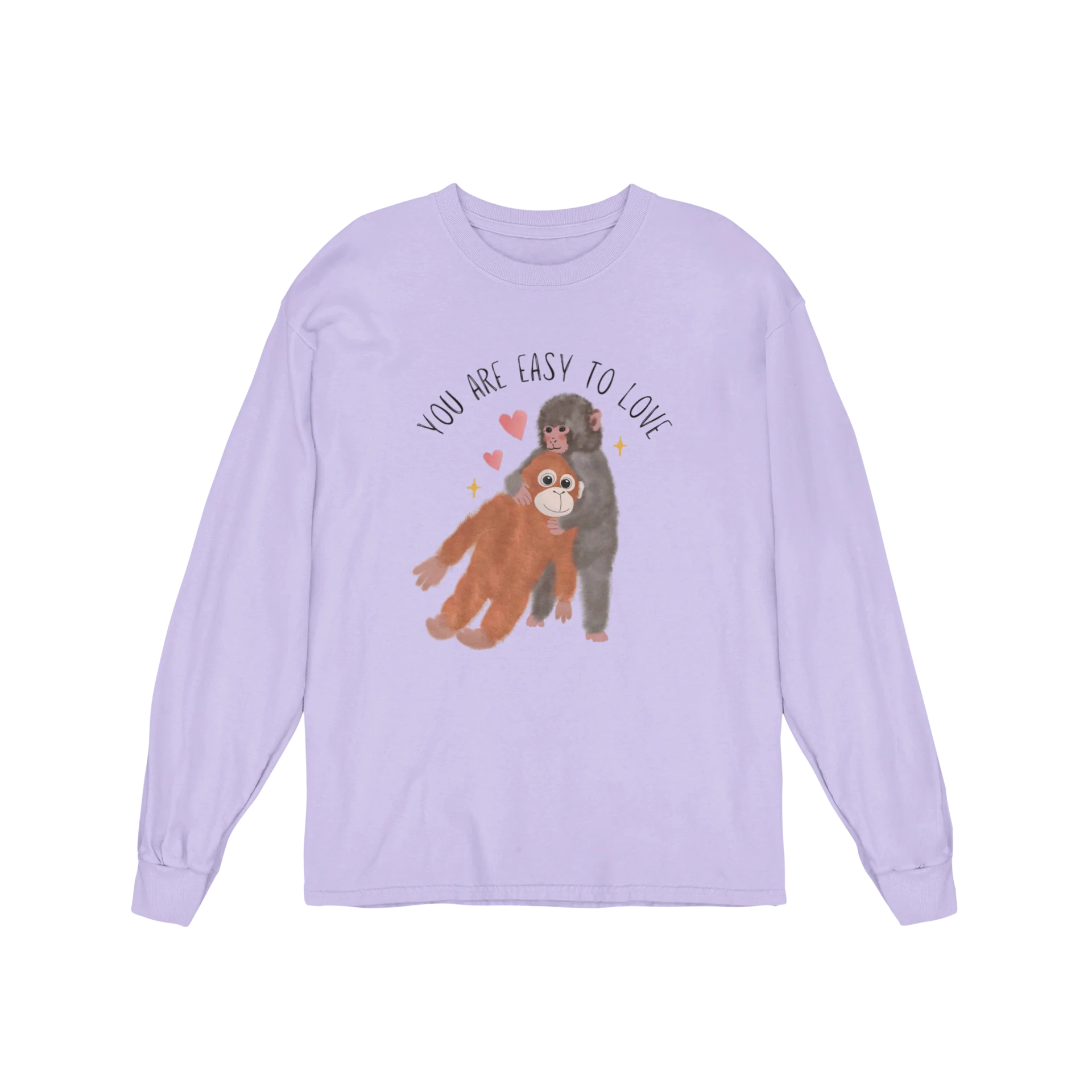 You Are Easy To Love (Punch The Monkey) - Long Sleeve Tee - Image 3