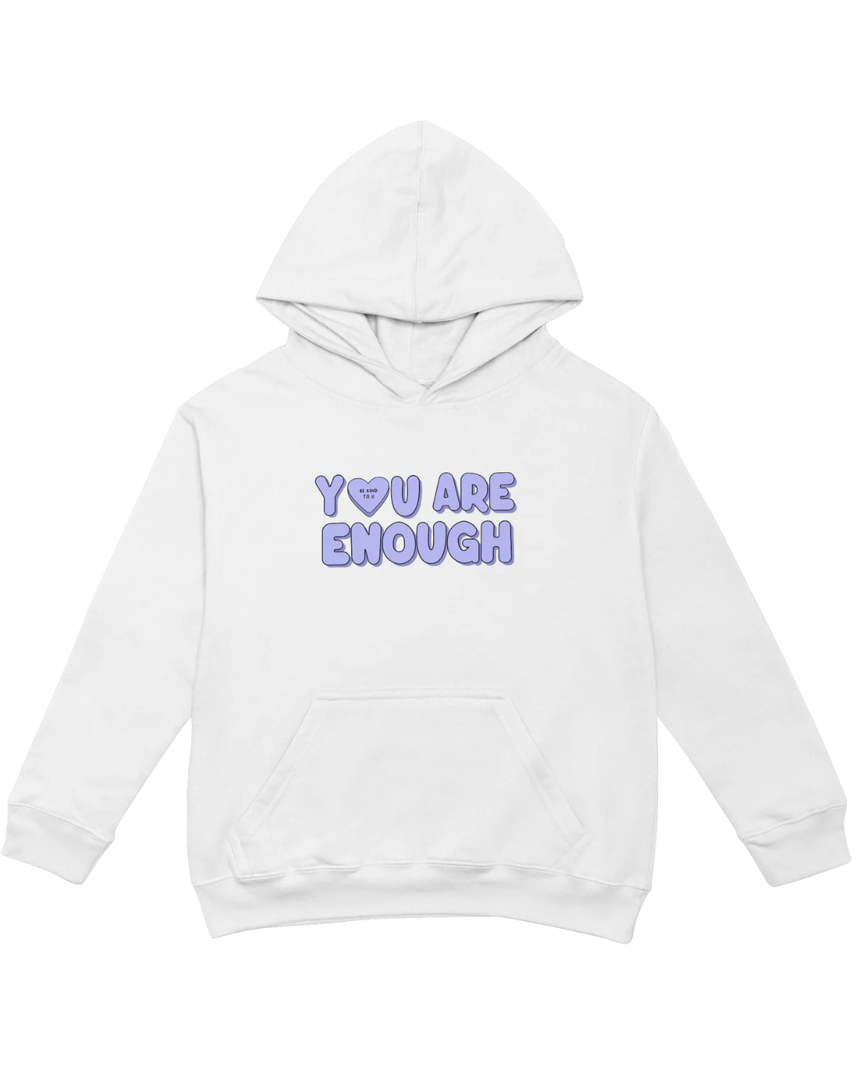 You Are Enough + Candy Hearts (Purple π) - Hoodie - Image 5