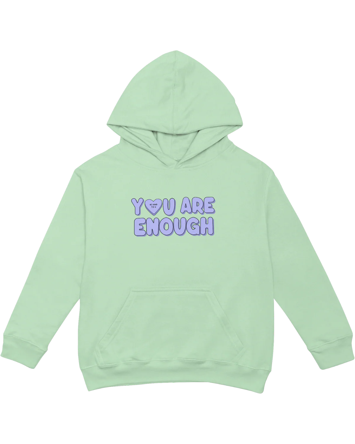 You Are Enough + Candy Hearts (Purple π) - Hoodie - Image 7