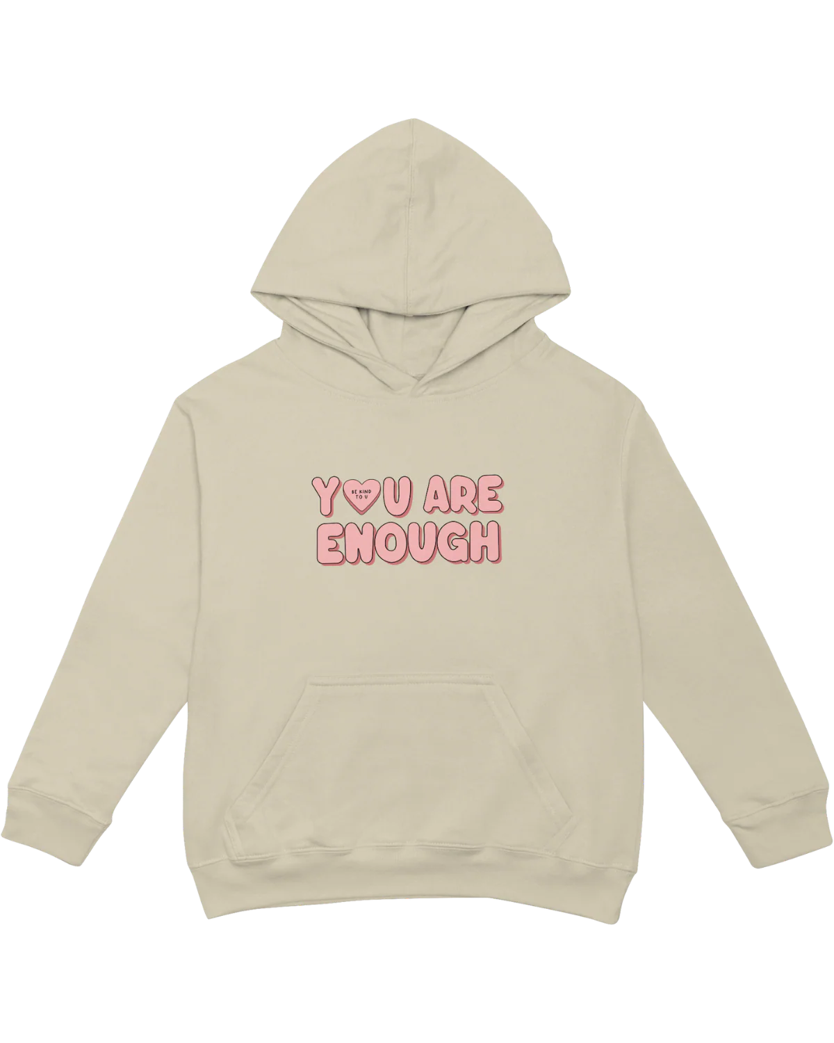 You Are Enough + Candy Hearts (Pink 🩷) - Hoodie - Image 12