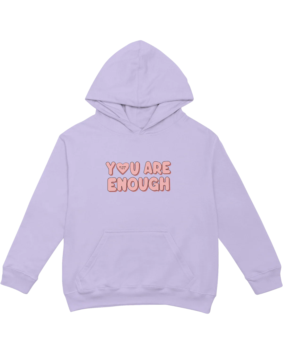 You Are Enough + Candy Hearts (Pink 🩷) - Hoodie - Image 8