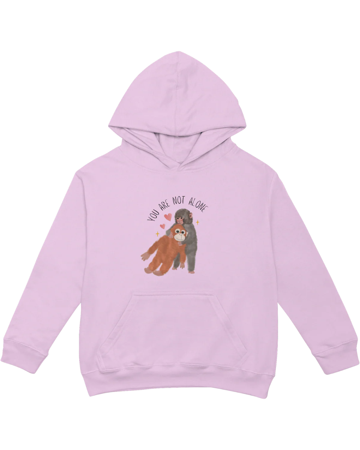You Are Not Alone (Punch, the Baby Macaque Monkey) - Hoodie - Image 5