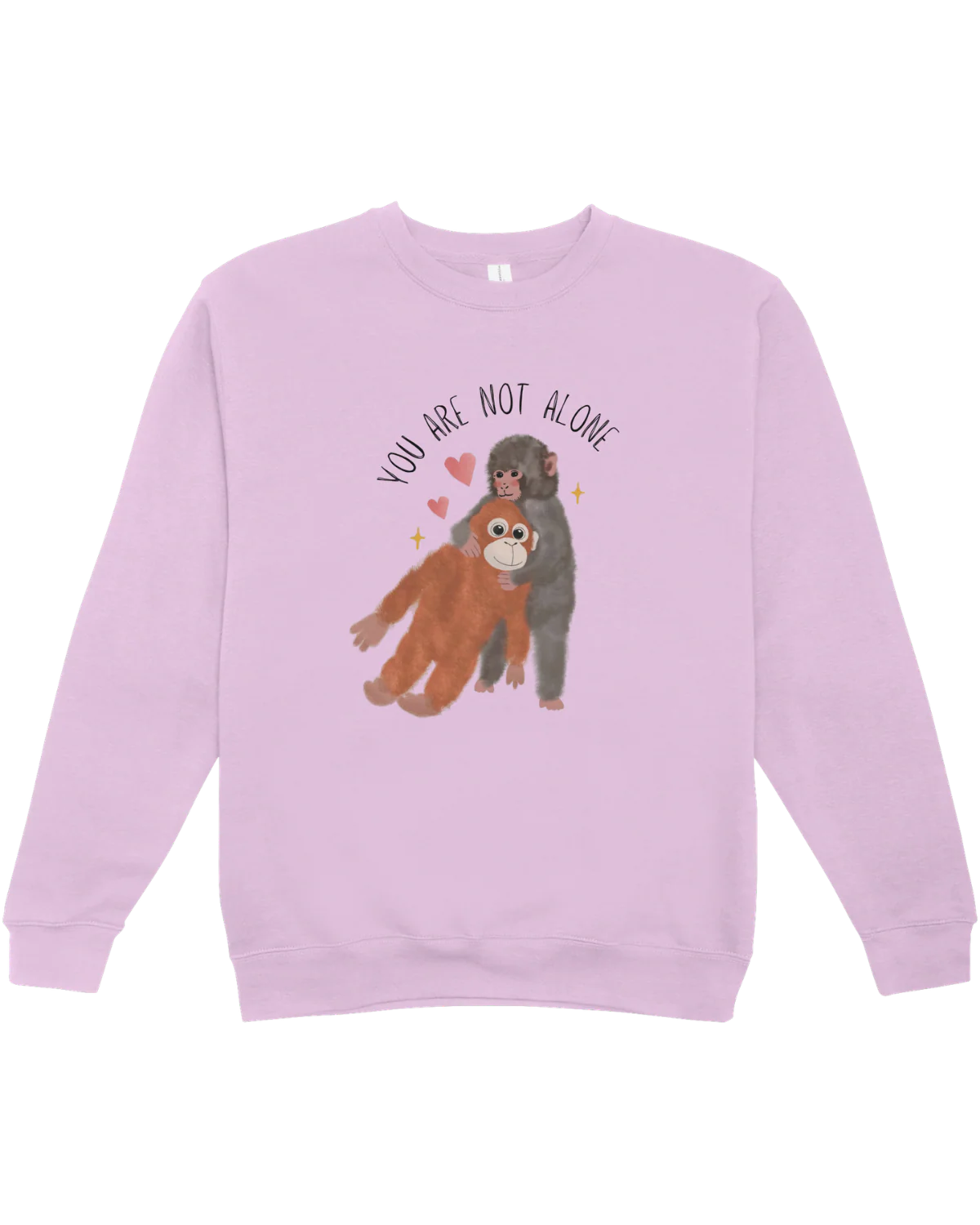 You Are Not Alone (Punch, the Baby Macaque Monkey) - Sweatshirt - Image 6